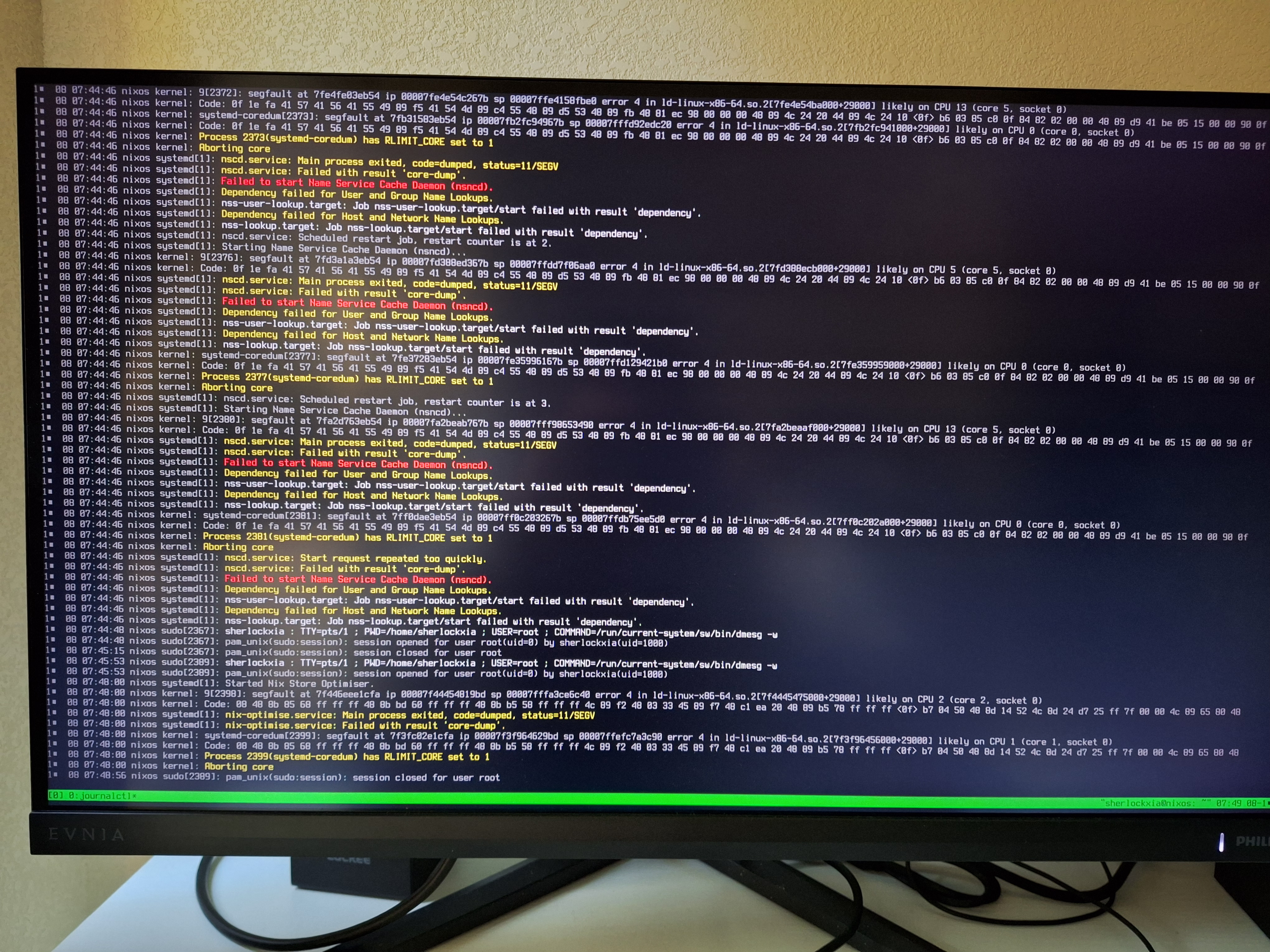 Help, NixOS Kde plasma 6 kept crashing and freezing even in tty