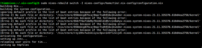 nixos-rebuild-error