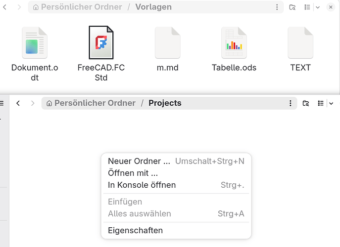 No template choice anymore