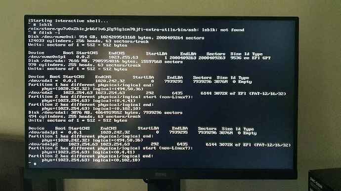 fdisk -l