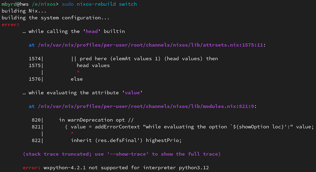 A little help tracking down build issues? - Help - NixOS Discourse