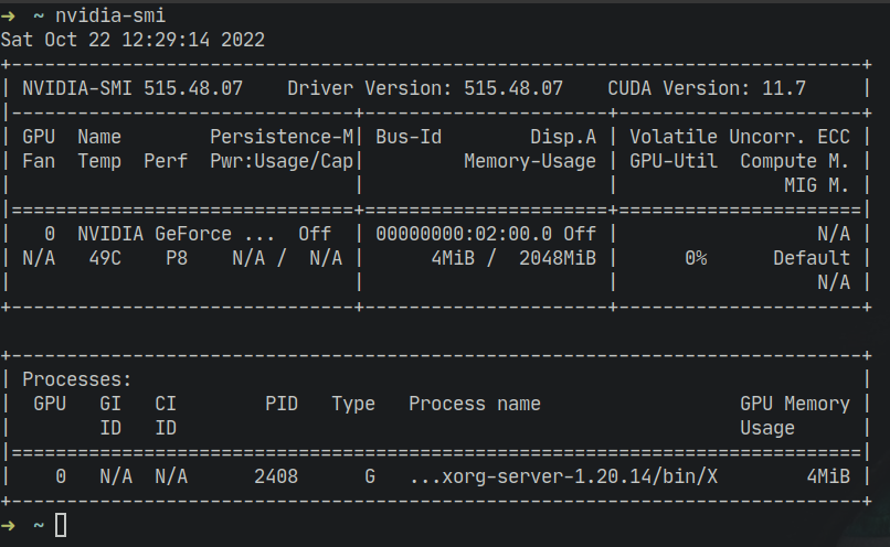 Nvidia x server online settings empty